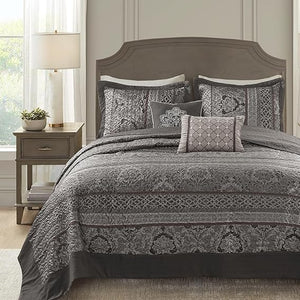 5-Piece Reversible Quilted Bedspread Set – Oversized King & Queen