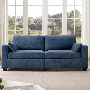 Modern Corduroy Loveseat Sofa with Removable Cover & Spring Cushions