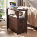 XXL End Table with Charging Station & 2 Drawers