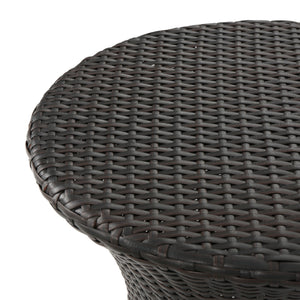 Outdoor Wicker Accent Table