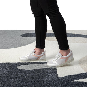 Modern Ivory & Grey Area Rug