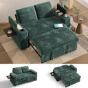 65" Loveseat Sleeper Sofa – 3-in-1 Convertible with Pull-Out Bed