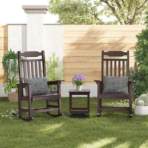 Outdoor Side Table Set of 2 – HDPE Weather Resistant
