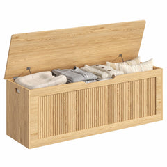 Extra Large Fluted Storage Bench with Lift Top
