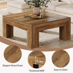 Square Coffee Table with MDF Construction
