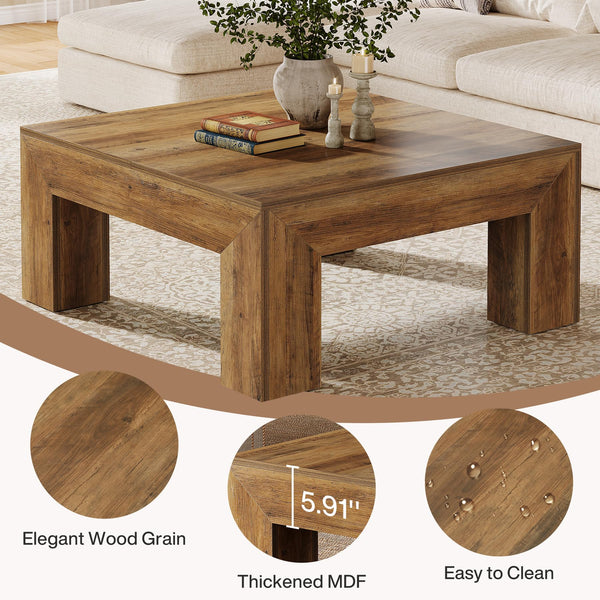 Square Coffee Table with MDF Construction
