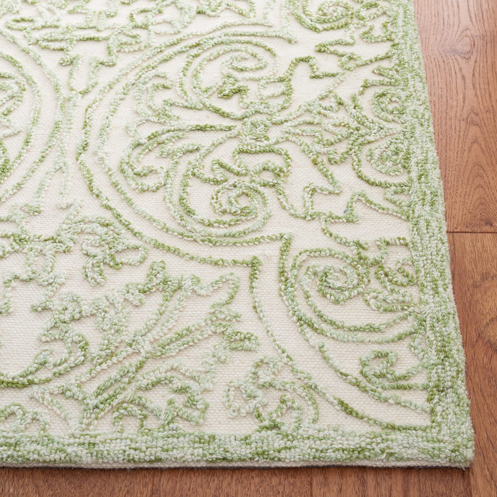 Handmade Wool Area Rug 8x10 Textured Loop Pile