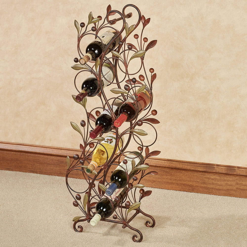 Metal Floor Wine Rack – 10 Bottle Freestanding Organizer