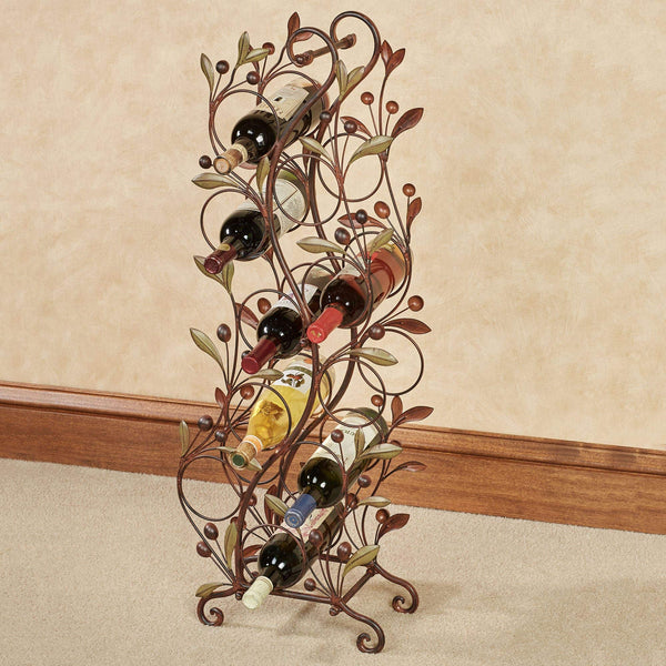 Metal Floor Wine Rack – 10 Bottle Freestanding Organizer