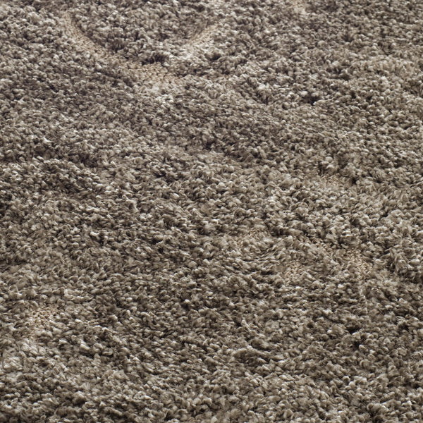 5'3" x 7'6" Shag Area Rug – Damask Design, Non-Shedding, 1.2-Inch Thick