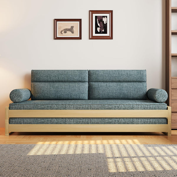 Convertible Sleeper Sofa Bed with Wood Frame
