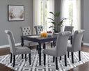 Traditional Counter Height Dining Set – Table & 6 Chairs