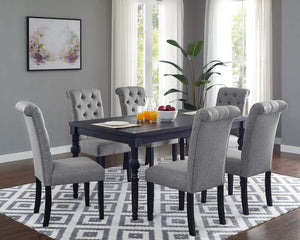 Traditional Counter Height Dining Set – Table & 6 Chairs