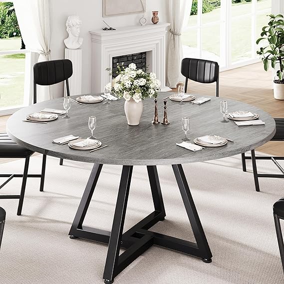 51" Round Dining Table for 6-8