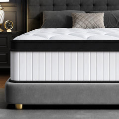 Queen Mattress 12 Inch Hybrid Pillow Top with Memory Foam & Pocket Springs