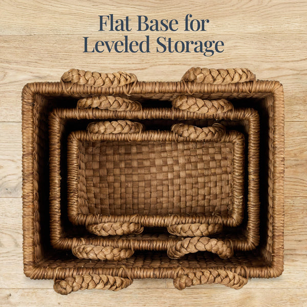 3-Piece Woven Storage Baskets Set