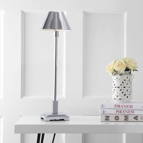26" Modern LED Table Lamp with Metal Empire Shade