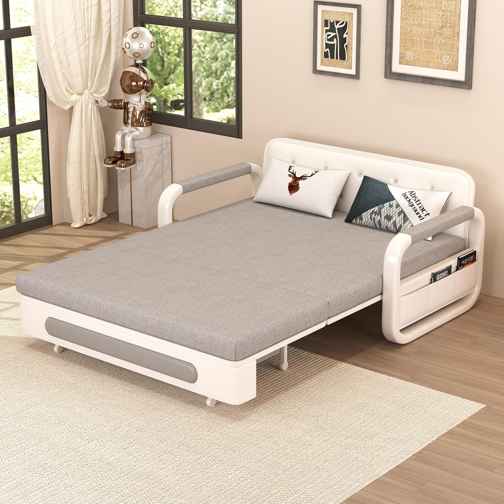 Pull-Out Sofa Daybed with Storage & Trundle