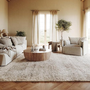 12x15 Shag Area Rug – Solid Plush Polypropylene, Indoor, Rectangular