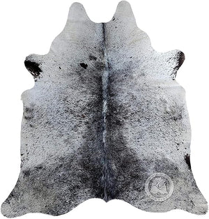 Genuine Cowhide Rug 6x6-7 Ft – Natural Animal Skin Area Rug