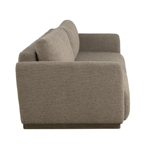 Convertible Sleeper Sofa Queen Size – Boucle Fabric, Wood Legs