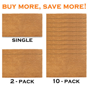 Plain Coir Blank Doormat Bulk Pack – 30x17 Inch