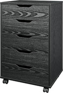 5-Drawer Mobile File Cabinet with Wheels