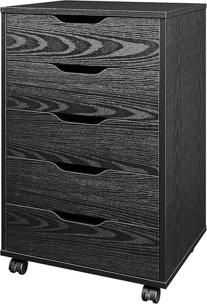 5-Drawer Mobile File Cabinet with Wheels