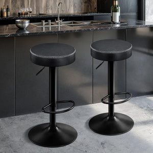 Swivel Adjustable Bar Stools Set of 2