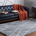 Soft Touch Shag Area Rug – Abstract Moroccan Pattern, 4x6