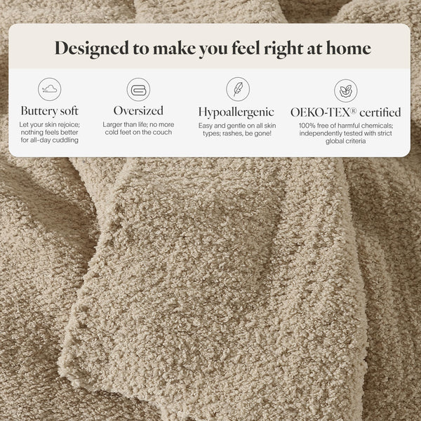 Snug Throw Blanket – Soft Oversized Lightweight Microfiber