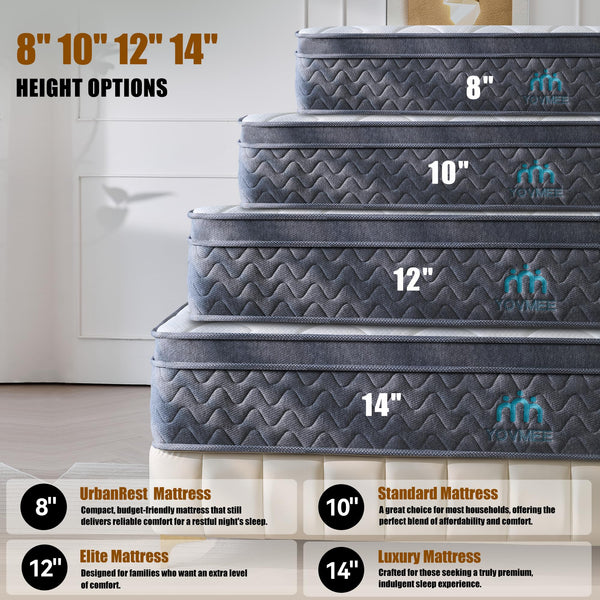 Twin 10-Inch Hybrid Mattress with Gel Memory Foam