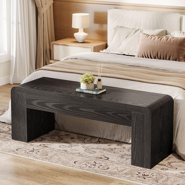 Farmhouse Entry Bench – 47" Indoor Wooden Bench