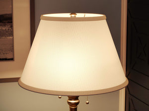 Dual-Light Pull Chain Floor Lamp – Art Deco Style, 59.5" Tall