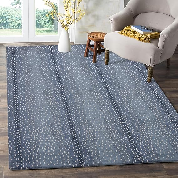 Hand-Tufted Wool Area Rug – Antelope Pattern