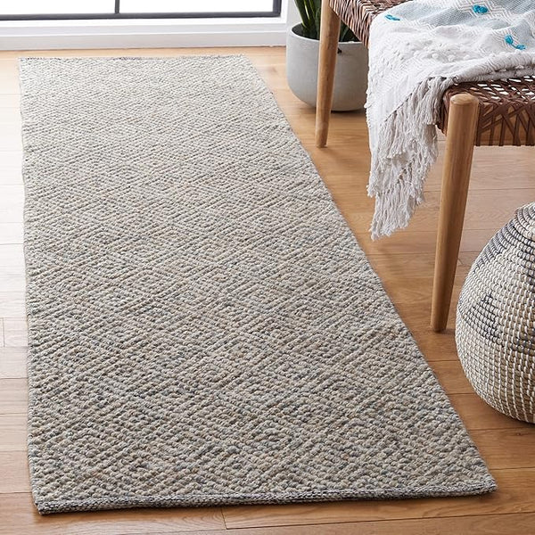 Wool Runner Rug 2'3" x 8' – Geometric, Transitional