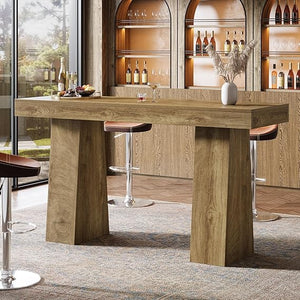 63-Inch Rustic Bar Height Table