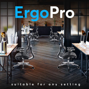 Ergonomic Mesh Office Chair with 4D Armrests, 3D Lumbar Support & Blade Wheels
