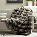 Faux Fur Throw Blanket 50x60 Inch Heavyweight Animal Print