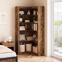 L-Shaped 5-Tier Corner Bookshelf