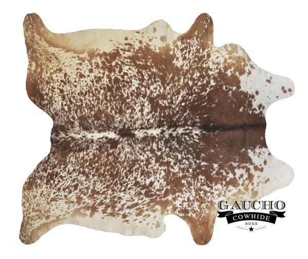 Extra Large Brown & White Natural Cowhide Rug
