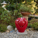 Antique Jar Outdoor Water Fountain with LED Lights