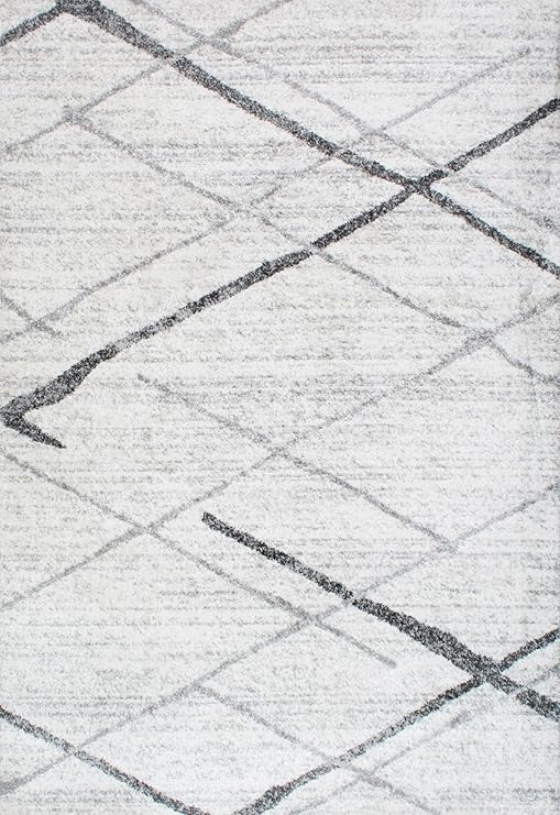 12x15 Abstract Area Rug – Polypropylene, Non-Slip, Stain Resistant