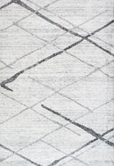 10x14 Abstract Contemporary Area Rug – Grey, Non-Slip, Stain Resistant