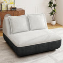 Small Loveseat Sofa Chair with Side Pocket – Memory Foam, No Assembly