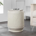Kline Ribbed Resin Outdoor Accent Table