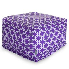 Purple Links Large Cotton Ottoman