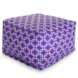 Purple Links Large Cotton Ottoman