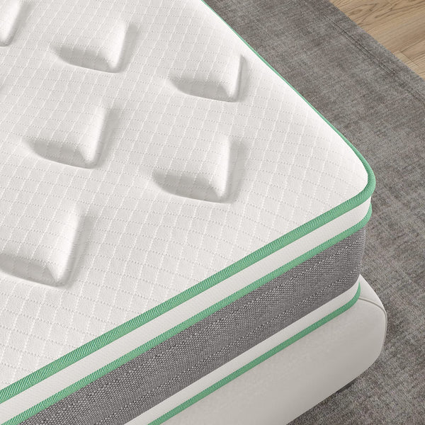 Hybrid Gel Memory Foam Mattress – Medium Firm with Pillow Top