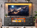 55" TV Stand with LED Lights & Power Outlets